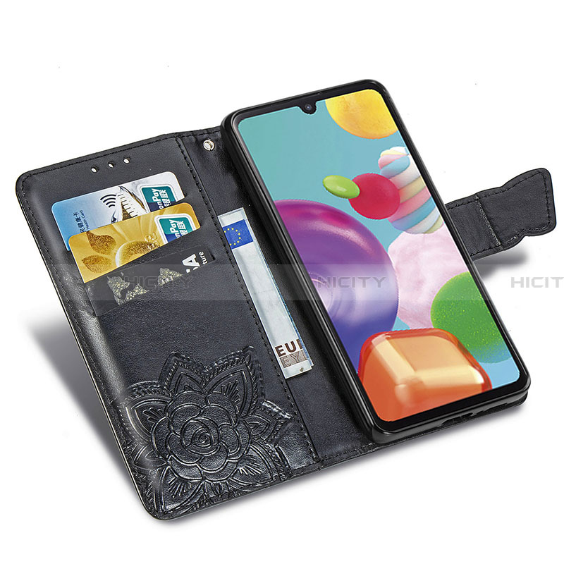 Coque Portefeuille Papillon Livre Cuir Etui Clapet pour Samsung Galaxy A41 SC-41A Plus