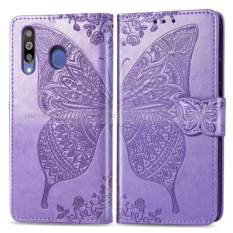 Coque Portefeuille Papillon Livre Cuir Etui Clapet pour Samsung Galaxy M30 Plus