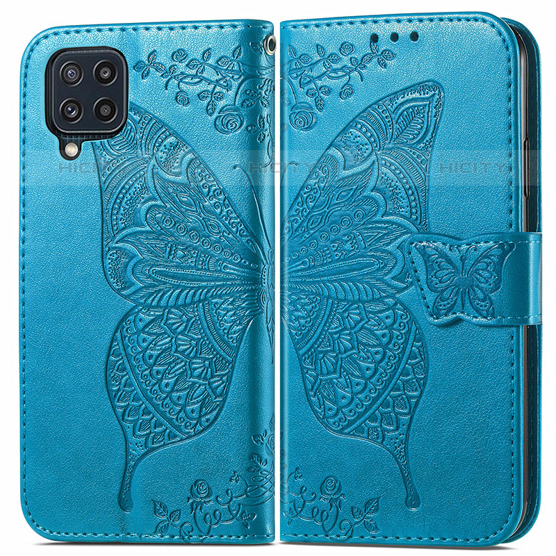 Coque Portefeuille Papillon Livre Cuir Etui Clapet pour Samsung Galaxy M32 4G Plus
