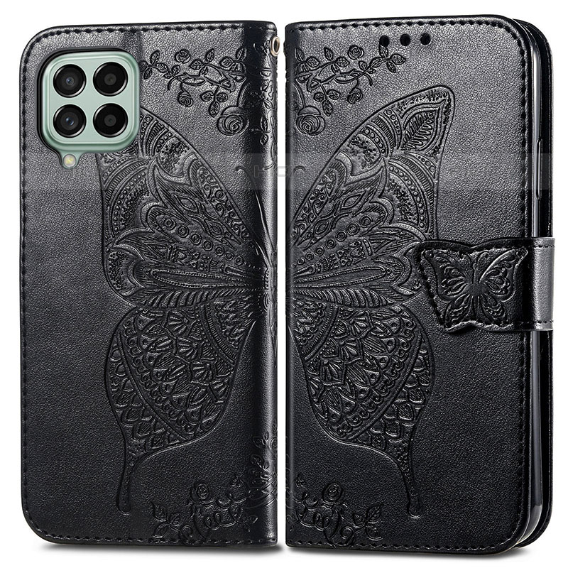 Coque Portefeuille Papillon Livre Cuir Etui Clapet pour Samsung Galaxy M53 5G Plus
