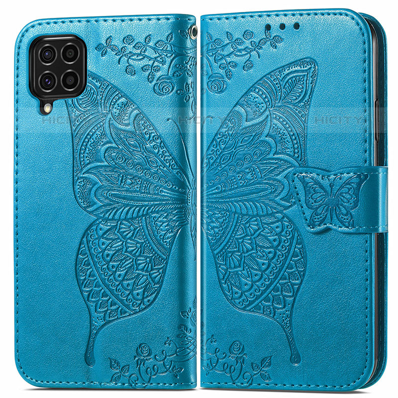 Coque Portefeuille Papillon Livre Cuir Etui Clapet pour Samsung Galaxy M62 4G Plus