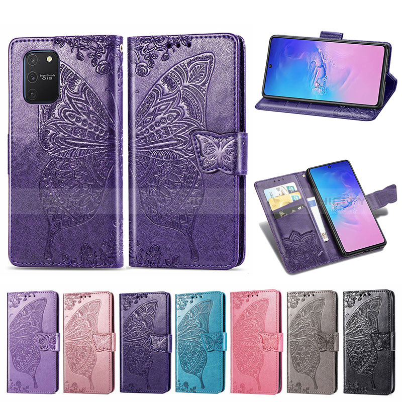 Coque Portefeuille Papillon Livre Cuir Etui Clapet pour Samsung Galaxy M80S Plus