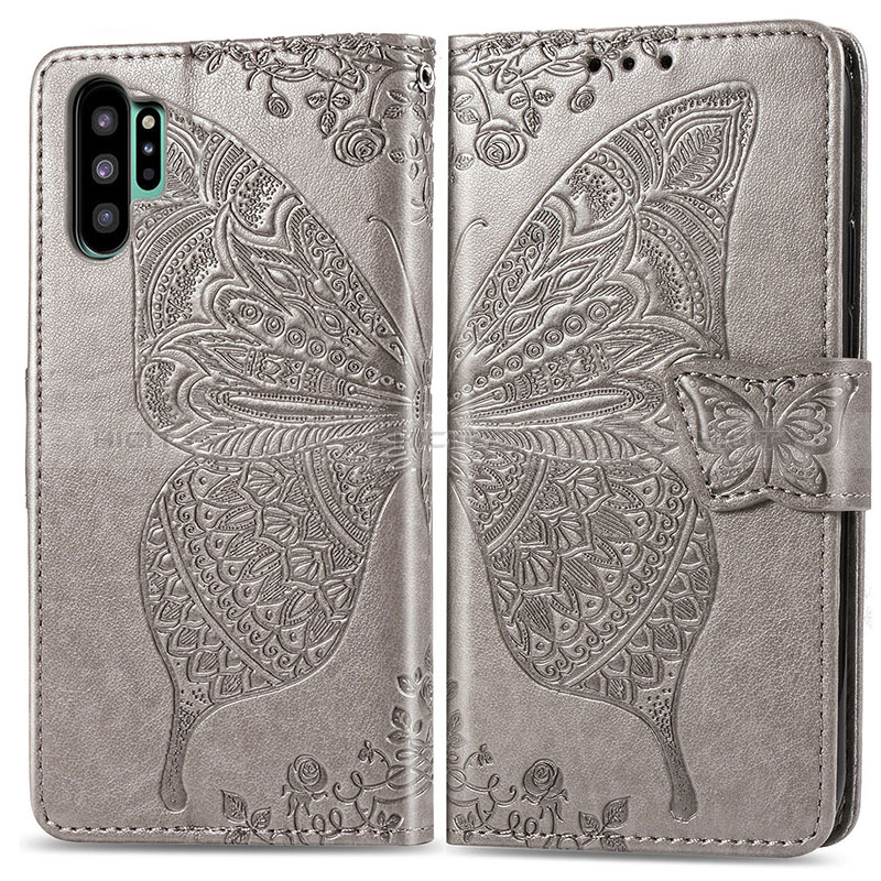 Coque Portefeuille Papillon Livre Cuir Etui Clapet pour Samsung Galaxy Note 10 Plus 5G Plus
