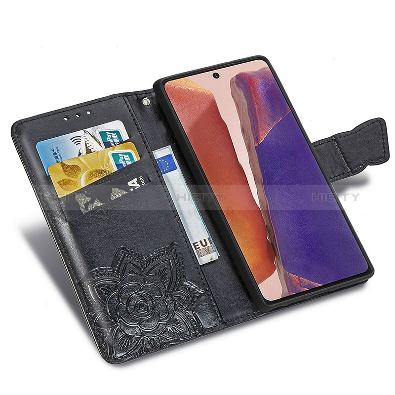 Coque Portefeuille Papillon Livre Cuir Etui Clapet pour Samsung Galaxy Note 20 5G Plus