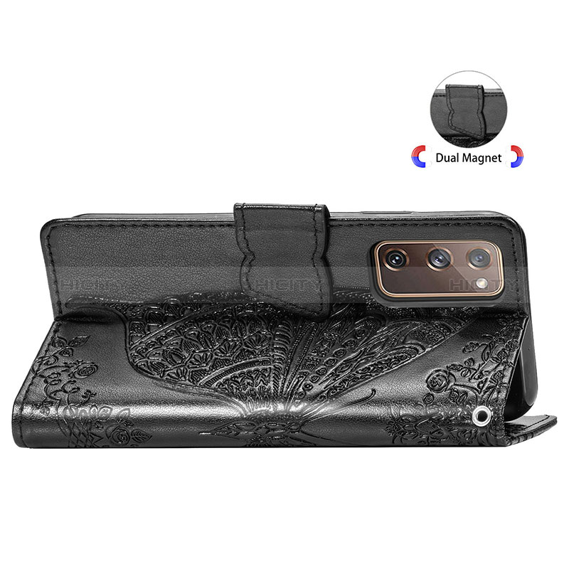 Coque Portefeuille Papillon Livre Cuir Etui Clapet pour Samsung Galaxy S20 FE 5G Plus