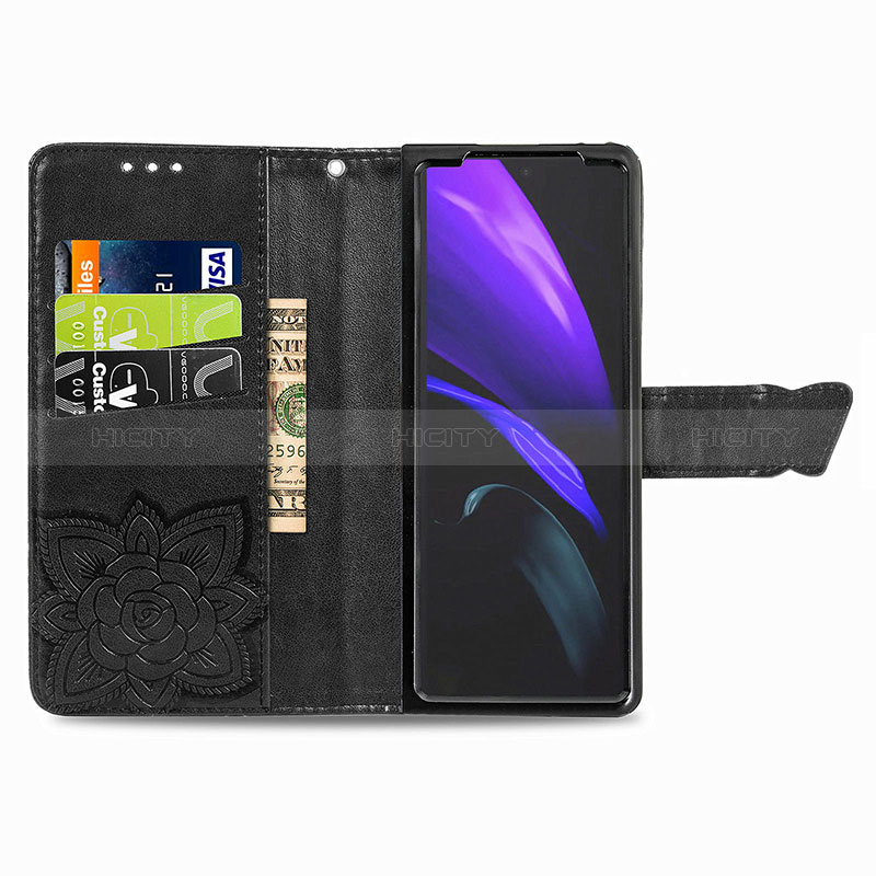 Coque Portefeuille Papillon Livre Cuir Etui Clapet pour Samsung Galaxy Z Fold3 5G Plus