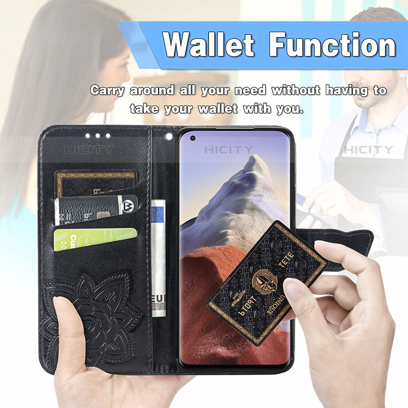 Coque Portefeuille Papillon Livre Cuir Etui Clapet pour Xiaomi Mi 11 Ultra 5G Plus
