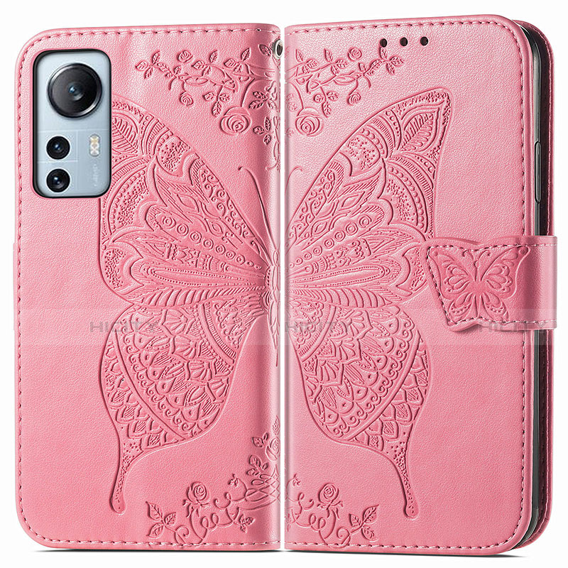 Coque Portefeuille Papillon Livre Cuir Etui Clapet pour Xiaomi Mi 12 5G Plus