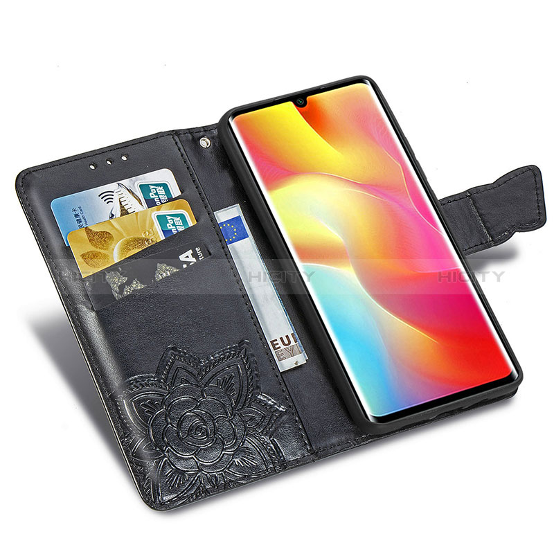 Coque Portefeuille Papillon Livre Cuir Etui Clapet pour Xiaomi Mi Note 10 Lite Plus