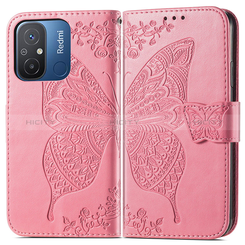 Coque Portefeuille Papillon Livre Cuir Etui Clapet pour Xiaomi Redmi 11A 4G Plus
