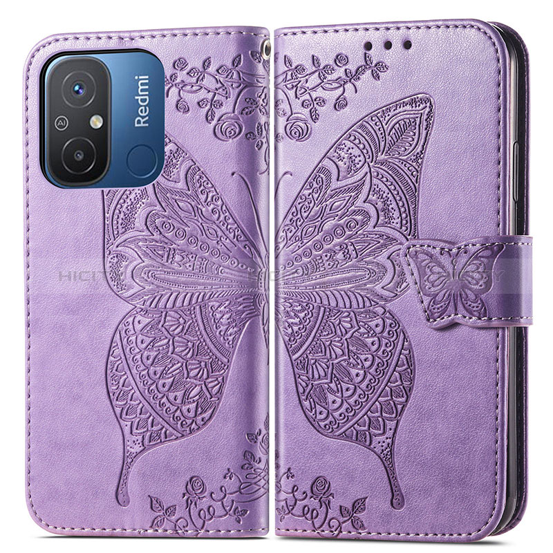 Coque Portefeuille Papillon Livre Cuir Etui Clapet pour Xiaomi Redmi 11A 4G Plus