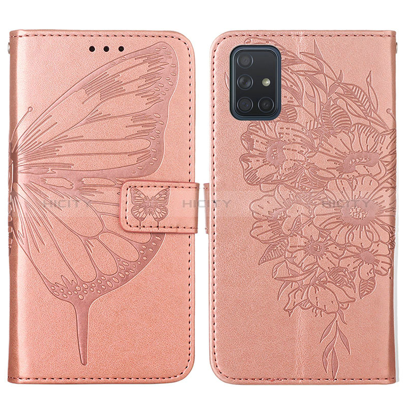 Coque Portefeuille Papillon Livre Cuir Etui Clapet Y01B pour Samsung Galaxy A51 5G Plus