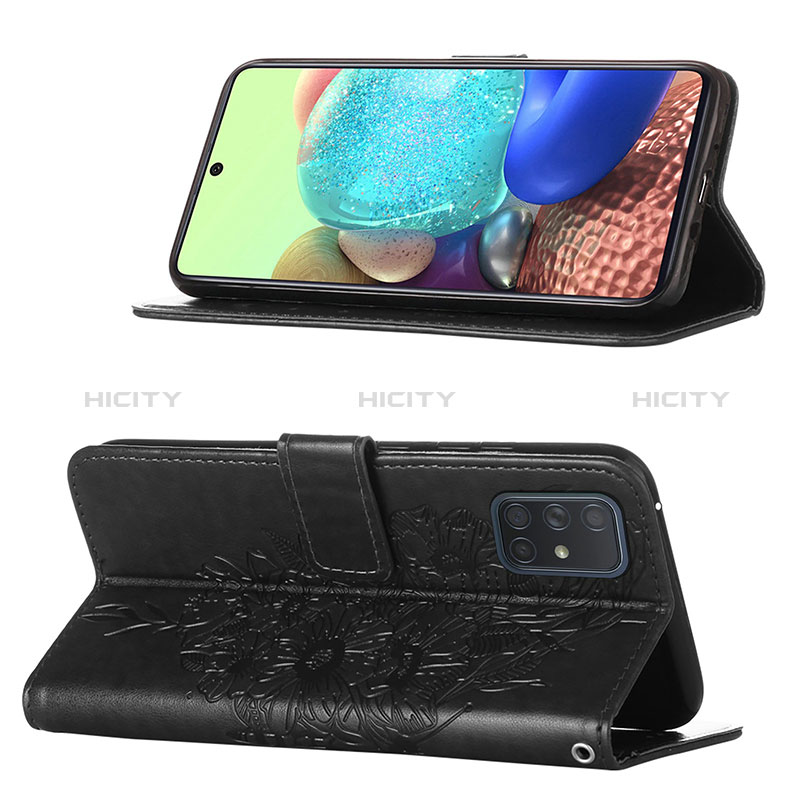 Coque Portefeuille Papillon Livre Cuir Etui Clapet Y01B pour Samsung Galaxy A71 4G A715 Plus
