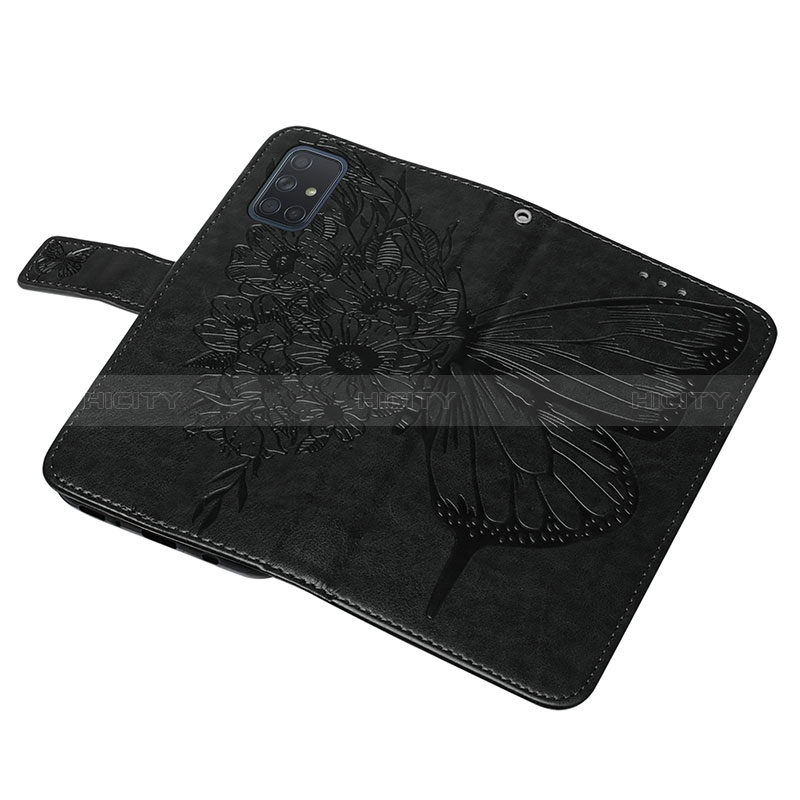 Coque Portefeuille Papillon Livre Cuir Etui Clapet Y01B pour Samsung Galaxy A71 5G Plus