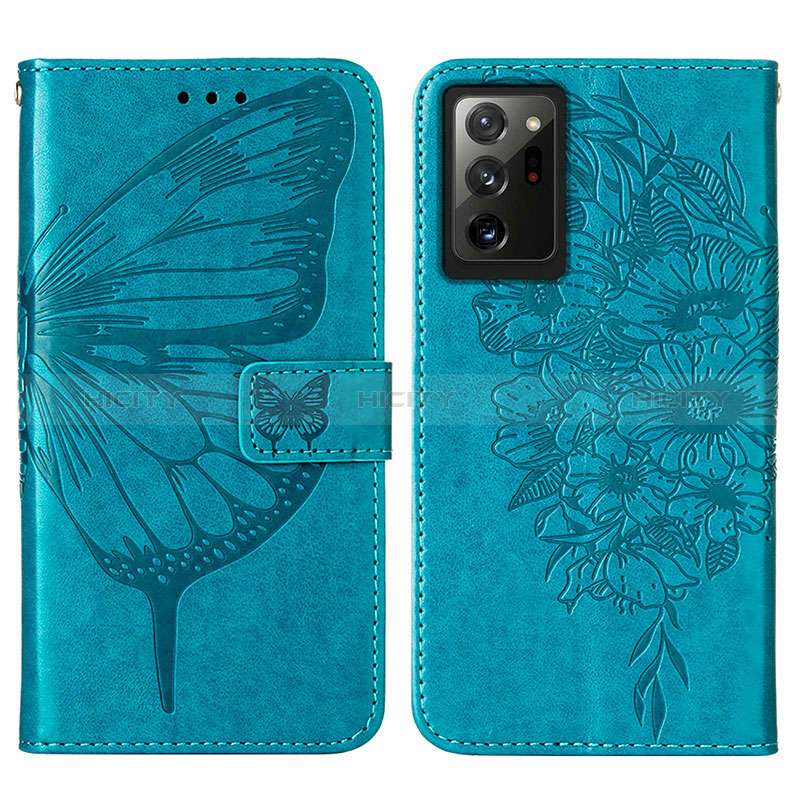 Coque Portefeuille Papillon Livre Cuir Etui Clapet Y01B pour Samsung Galaxy Note 20 Ultra 5G Plus