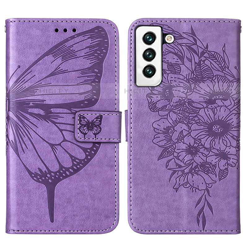 Coque Portefeuille Papillon Livre Cuir Etui Clapet Y06B pour Samsung Galaxy S21 FE 5G Plus
