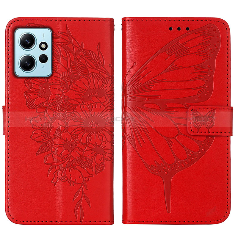 Coque Portefeuille Papillon Livre Cuir Etui Clapet YB1 pour Xiaomi Redmi Note 12 4G Plus