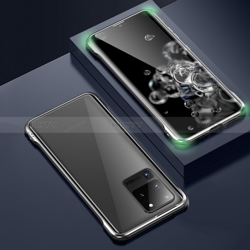 Coque Rebord Bumper Luxe Aluminum Metal Miroir 360 Degres Housse Etui Aimant LK3 pour Samsung Galaxy S20 Plus 5G Plus