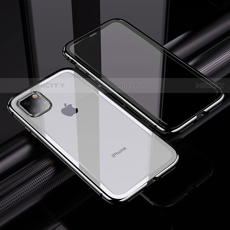 Coque Rebord Bumper Luxe Aluminum Metal Miroir 360 Degres Housse Etui Aimant M02 pour Apple iPhone 11 Pro Max Plus
