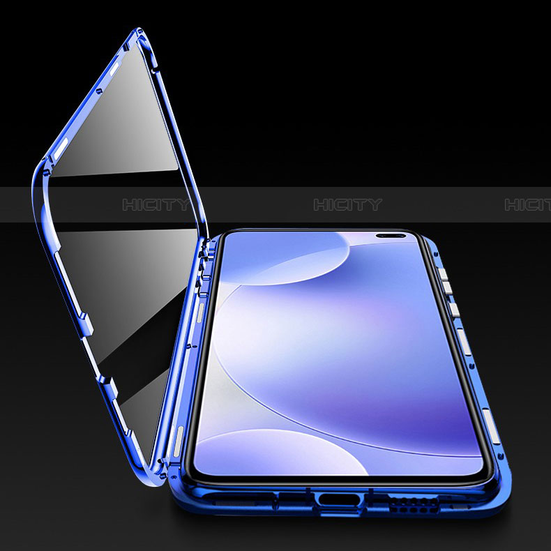 Coque Rebord Bumper Luxe Aluminum Metal Miroir 360 Degres Housse Etui Aimant M02 pour Xiaomi Redmi K30 5G Plus