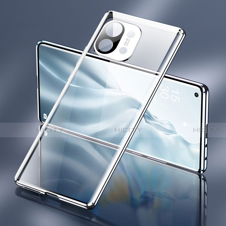 Coque Rebord Bumper Luxe Aluminum Metal Miroir 360 Degres Housse Etui Aimant M03 pour Xiaomi Mi 11 5G Plus