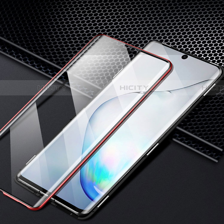 Coque Rebord Bumper Luxe Aluminum Metal Miroir 360 Degres Housse Etui Aimant M04 pour Samsung Galaxy Note 10 Plus