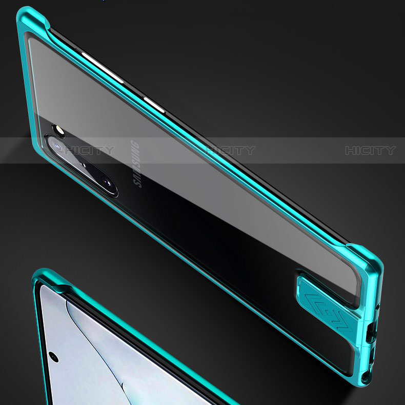 Coque Rebord Bumper Luxe Aluminum Metal Miroir 360 Degres Housse Etui Aimant M05 pour Samsung Galaxy Note 10 Plus