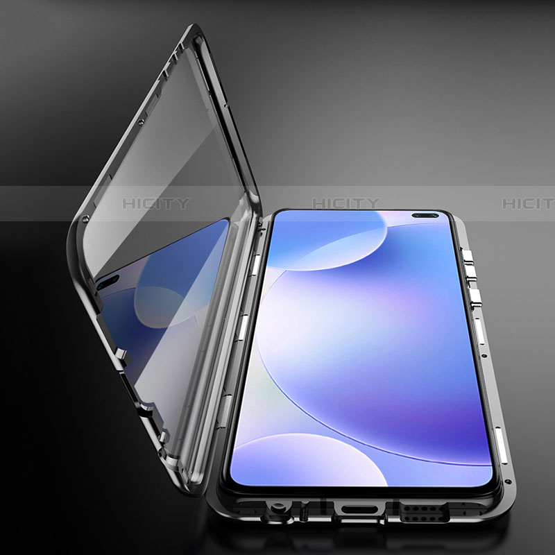 Coque Rebord Bumper Luxe Aluminum Metal Miroir 360 Degres Housse Etui Aimant M05 pour Xiaomi Redmi K30 5G Plus