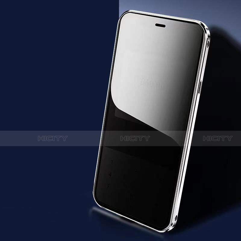 Coque Rebord Bumper Luxe Aluminum Metal Miroir 360 Degres Housse Etui Aimant M06 pour Apple iPhone 13 Pro Max Plus