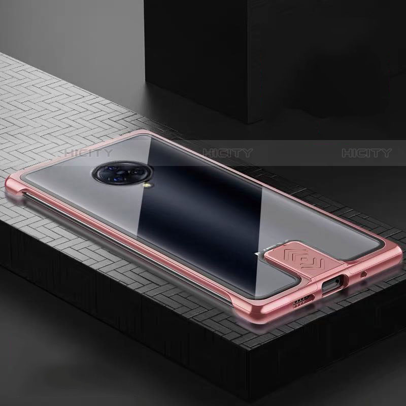 Coque Rebord Bumper Luxe Aluminum Metal Miroir 360 Degres Housse Etui Aimant M07 pour Vivo Nex 3 5G Or Rose Plus