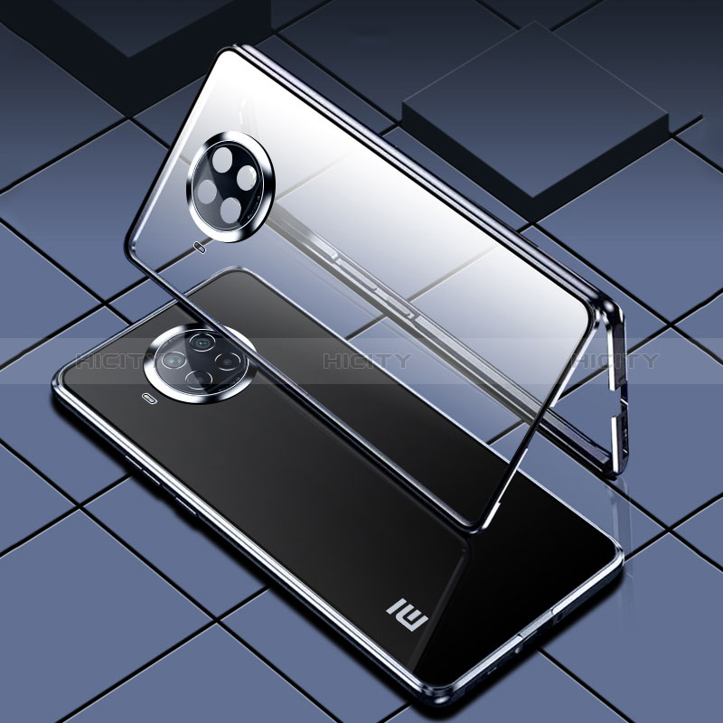 Coque Rebord Bumper Luxe Aluminum Metal Miroir 360 Degres Housse Etui Aimant P01 pour Xiaomi Mi 10i 5G Plus