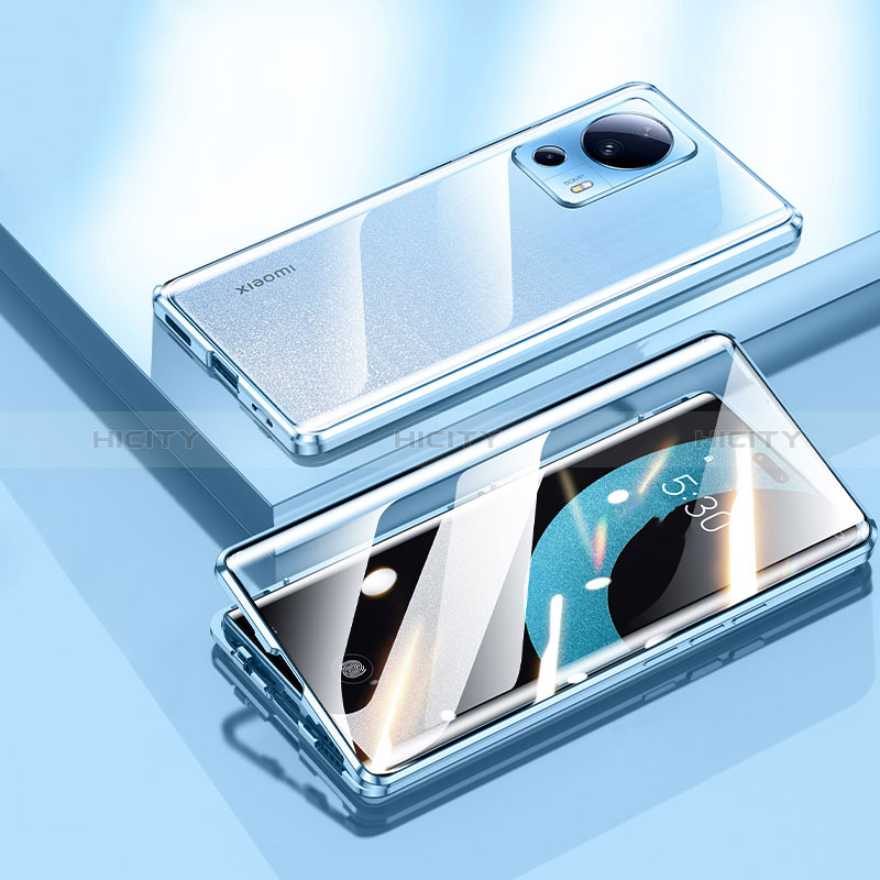 Coque Rebord Bumper Luxe Aluminum Metal Miroir 360 Degres Housse Etui Aimant P01 pour Xiaomi Mi 12 Lite NE 5G Plus