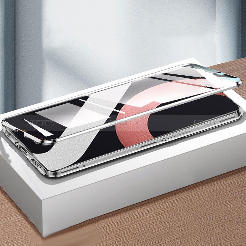 Coque Rebord Bumper Luxe Aluminum Metal Miroir 360 Degres Housse Etui Aimant P01 pour Xiaomi Mi 13 Lite 5G Plus
