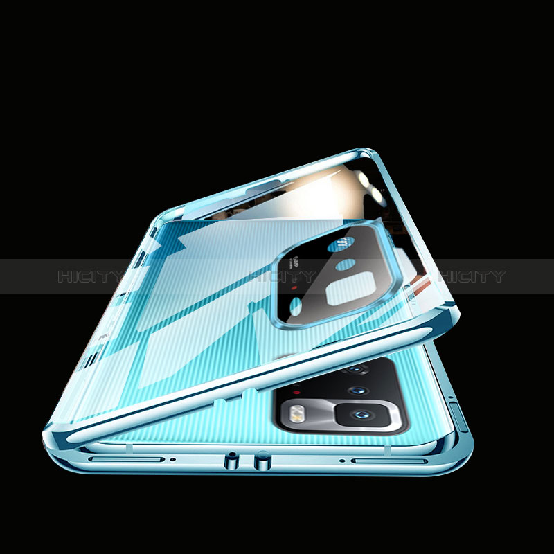 Coque Rebord Bumper Luxe Aluminum Metal Miroir 360 Degres Housse Etui Aimant P01 pour Xiaomi Poco X3 GT 5G Plus