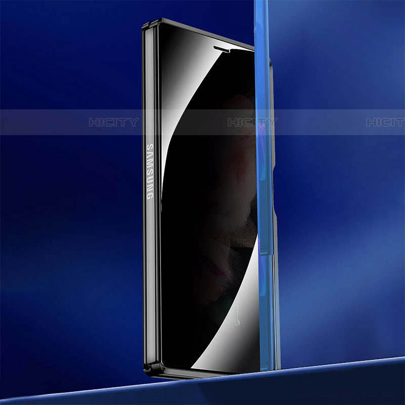 Coque Rebord Bumper Luxe Aluminum Metal Miroir 360 Degres Housse Etui Aimant P02 pour Samsung Galaxy Z Fold4 5G Plus