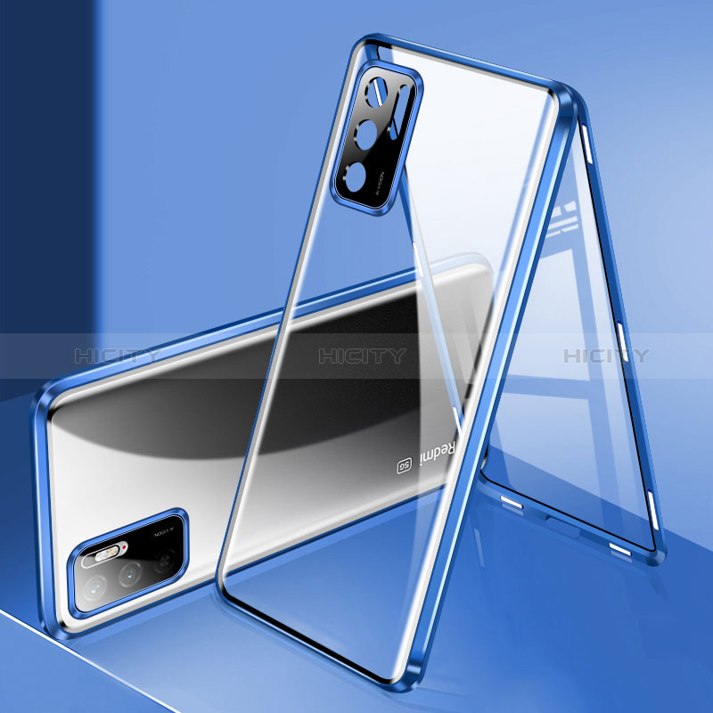 Coque Rebord Bumper Luxe Aluminum Metal Miroir 360 Degres Housse Etui Aimant P02 pour Xiaomi Redmi Note 10T 5G Plus