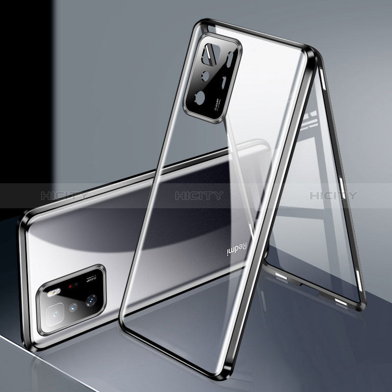 Coque Rebord Bumper Luxe Aluminum Metal Miroir 360 Degres Housse Etui Aimant P03 pour Xiaomi Poco X3 GT 5G Plus
