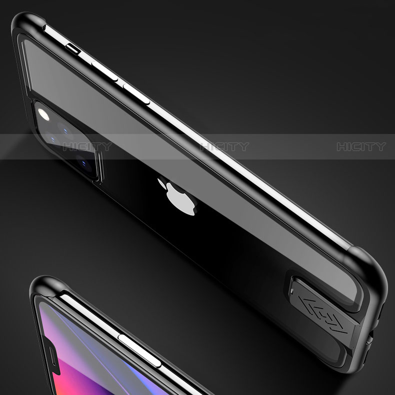 Coque Rebord Bumper Luxe Aluminum Metal Miroir 360 Degres Housse Etui Aimant pour Apple iPhone 11 Pro Max Plus
