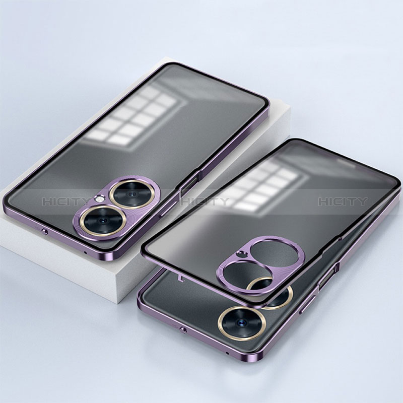 Coque Rebord Bumper Luxe Aluminum Metal Miroir 360 Degres Housse Etui Aimant pour OnePlus Nord CE 3 5G Plus