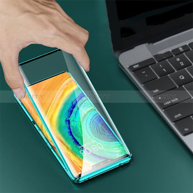 Coque Rebord Bumper Luxe Aluminum Metal Miroir 360 Degres Housse Etui Aimant pour Realme V11 5G Plus