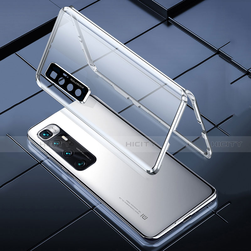 Coque Rebord Bumper Luxe Aluminum Metal Miroir 360 Degres Housse Etui Aimant pour Xiaomi Mi 10 Ultra Plus
