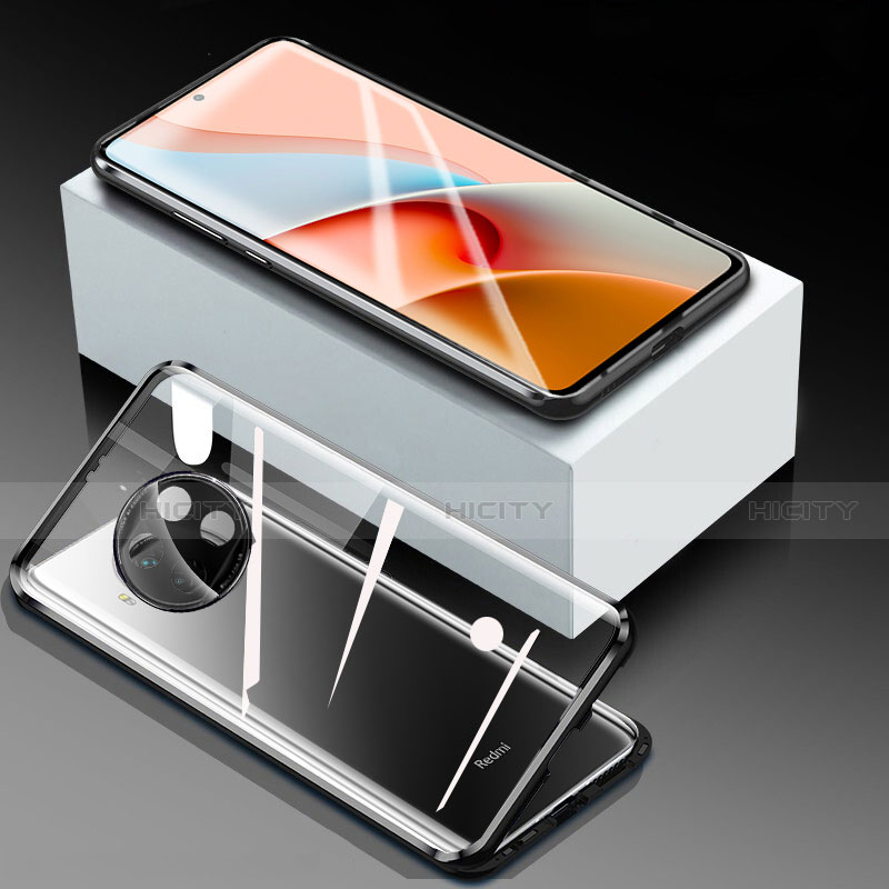 Coque Rebord Bumper Luxe Aluminum Metal Miroir 360 Degres Housse Etui Aimant pour Xiaomi Mi 10i 5G Plus