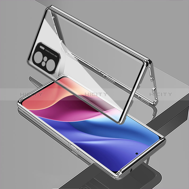 Coque Rebord Bumper Luxe Aluminum Metal Miroir 360 Degres Housse Etui Aimant pour Xiaomi Mi 11X 5G Plus