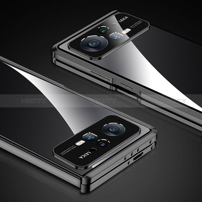 Coque Rebord Bumper Luxe Aluminum Metal Miroir 360 Degres Housse Etui Aimant pour Xiaomi Mix Fold 2 5G Plus