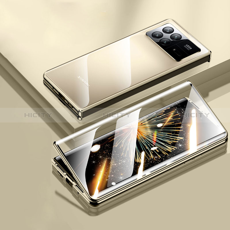 Coque Rebord Bumper Luxe Aluminum Metal Miroir 360 Degres Housse Etui Aimant pour Xiaomi Mix Fold 3 5G Plus