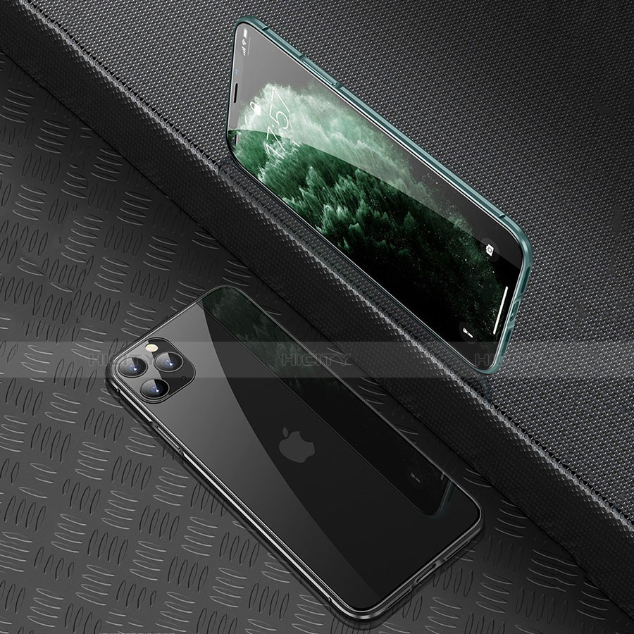 Coque Rebord Bumper Luxe Aluminum Metal Miroir 360 Degres Housse Etui Aimant T01 pour Apple iPhone 11 Pro Plus