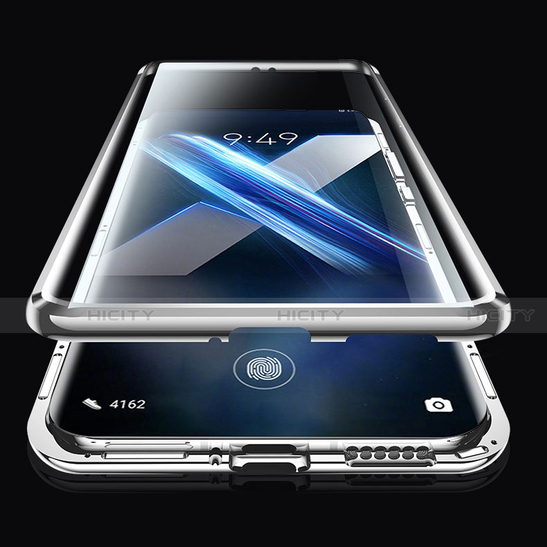 Coque Rebord Bumper Luxe Aluminum Metal Miroir 360 Degres Housse Etui Aimant T01 pour Huawei Honor X10 5G Plus