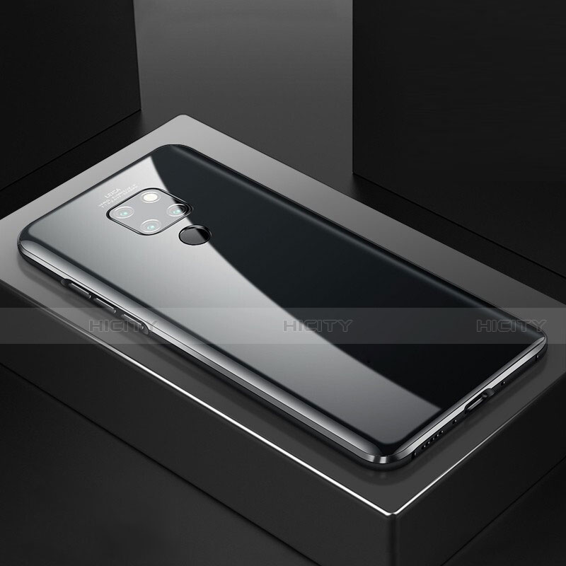 Coque Rebord Bumper Luxe Aluminum Metal Miroir 360 Degres Housse Etui Aimant T02 pour Huawei Mate 20 Plus