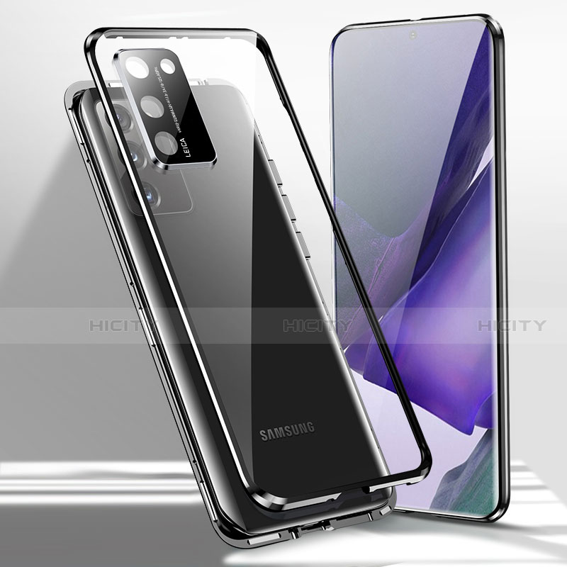 Coque Rebord Bumper Luxe Aluminum Metal Miroir 360 Degres Housse Etui Aimant T02 pour Samsung Galaxy Note 20 5G Plus