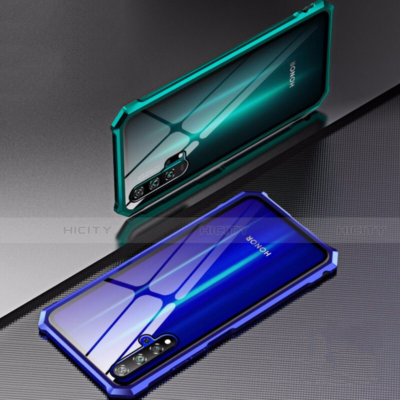 Coque Rebord Bumper Luxe Aluminum Metal Miroir 360 Degres Housse Etui Aimant T04 pour Huawei Honor 20 Pro Plus